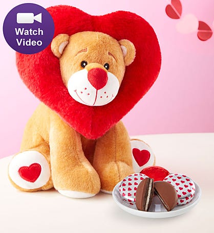 Lion Heart Animated Plush with Cookies